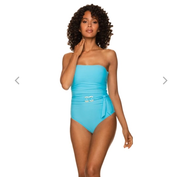 Helen Jon Other - NWT Helen Jon Belted bandeau one-piece | sky blue